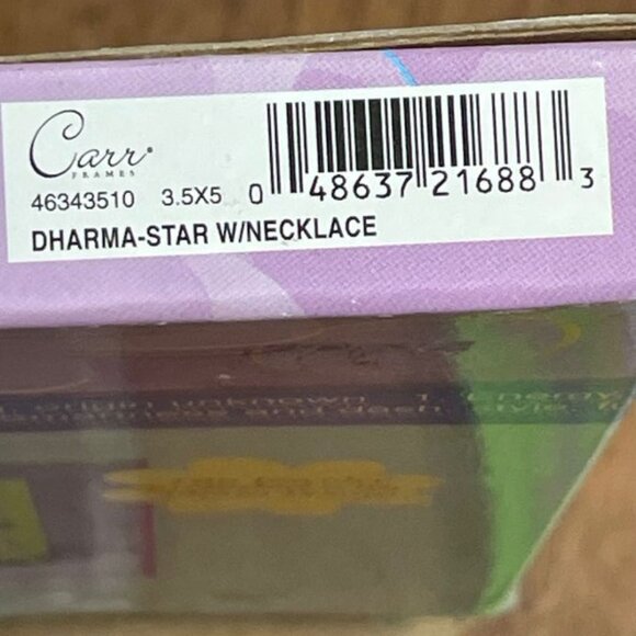 Carr Frames - 3.5" x 5" Photo Frame - Green w/Multicolor Star - Bonus Necklace - - Picture 6 of 6